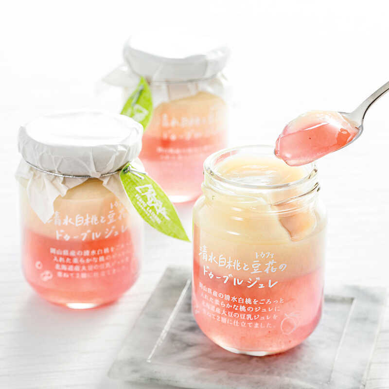 大丸松坂屋お中元 フェルム ラ テール美瑛 清水白桃と豆花のドゥーブルジュレ 百貨店 デパートのギフト通販情報 お菓子 グルメ ギフトカタログ