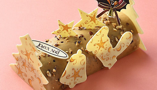 三越伊勢丹のクリスマスケーキ　キャンティ：アールグレイとヘーゼルナッツの魔法　ノエル ケーキ　6,480円（税込）